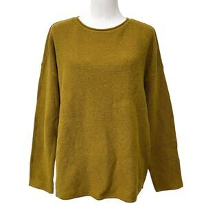Seasalt Cornwall Fruity Jumper 2 Sweater Women's US 14 Green Wool Blend Pullover